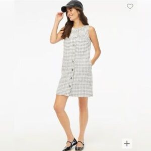 J.Crew Tweed Button Front Shift Dress, size 2